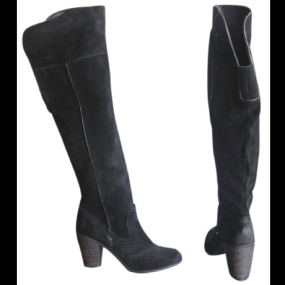 Black dolce vita over the knee boot